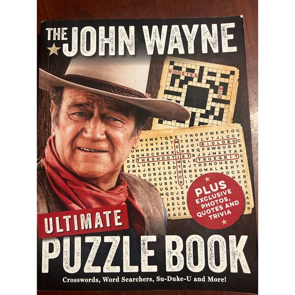 The John Wayne Ultimate Puzzle Book Crossword, Word Search, Su-duke-u and More - Picture 1 of 5
